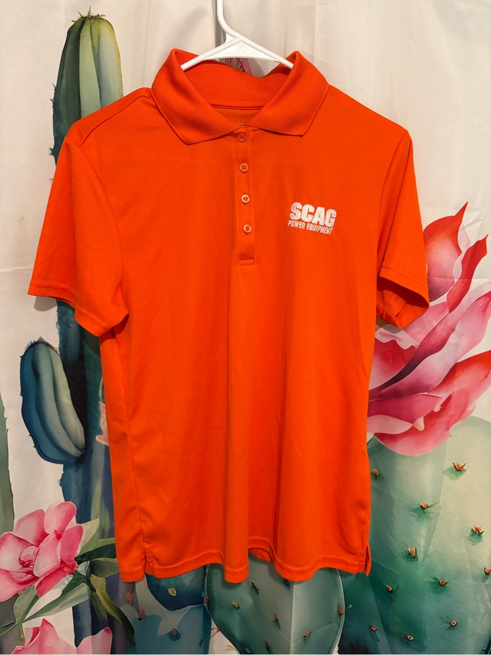 SCAG Power Equipment Orange Polo Shirt
